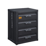 Cargo Gunmetal Chest W/4 Drawers - Ornate Home