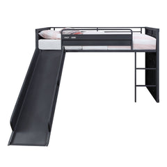 Cargo Gunmetal Loft Bed - Ornate Home