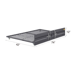 Cargo Gunmetal Trundle - Ornate Home