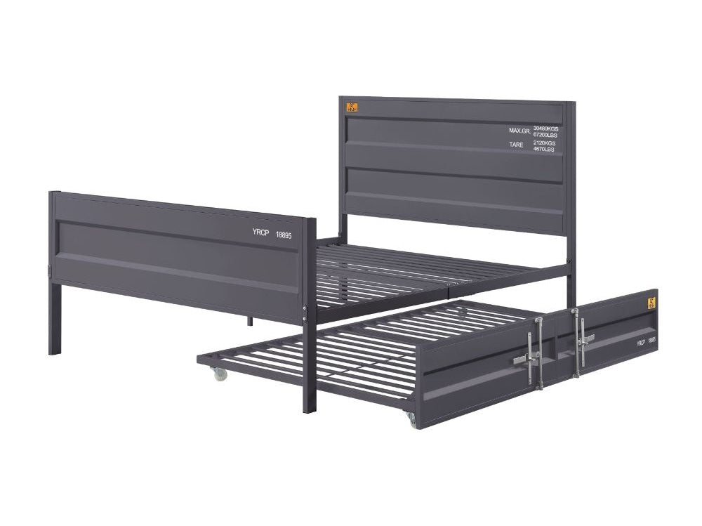 Cargo Gunmetal Trundle - Ornate Home