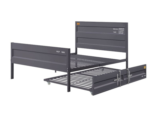Cargo Gunmetal Trundle - Ornate Home
