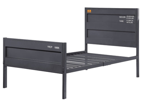 Cargo Gunmetal Twin Bed - Ornate Home