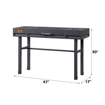 Cargo Gunmetal Vanity Desk - Ornate Home