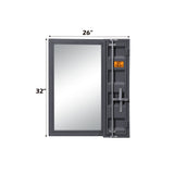 Cargo Gunmetal Vanity Mirror - Ornate Home