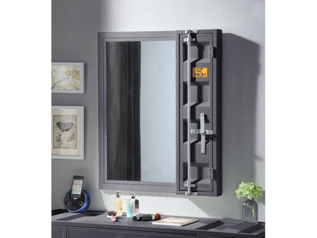 Cargo Gunmetal Vanity Mirror - Ornate Home