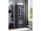 Cargo Gunmetal Wardrobe (Single Door) - Ornate Home
