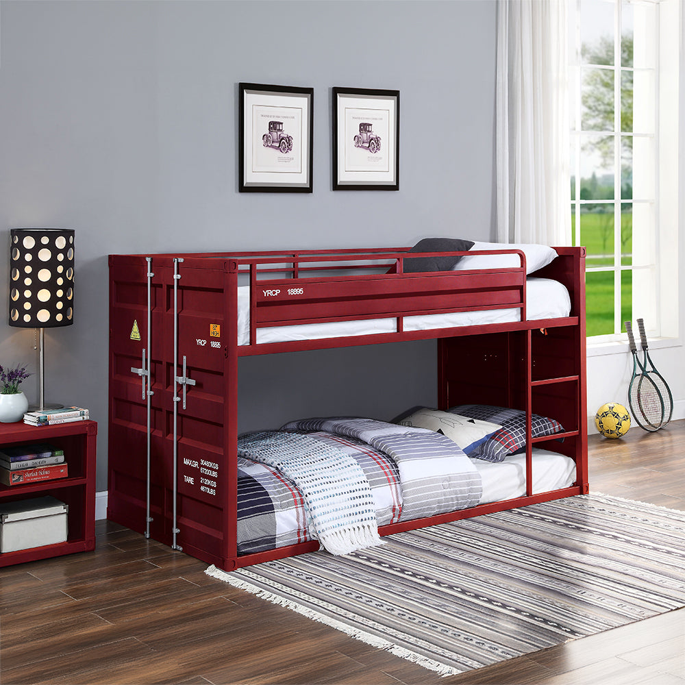 Cargo Red Bunk Bed - Ornate Home