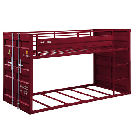 Cargo Red Bunk Bed - Ornate Home
