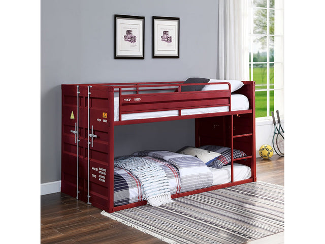 Cargo Red Bunk Bed - Ornate Home