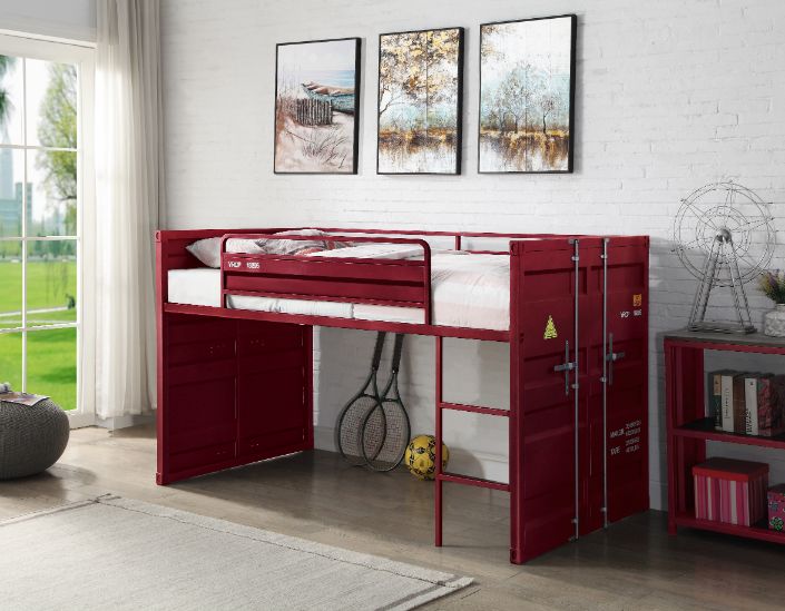 Cargo Red Loft Bed - Ornate Home