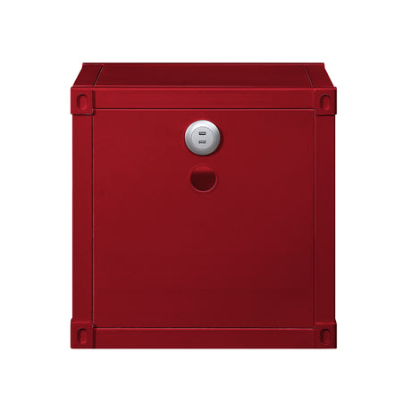 Cargo Red Nightstand (USB) - Ornate Home