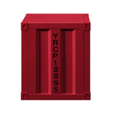 Cargo Red Nightstand (USB) - Ornate Home