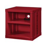 Cargo Red Nightstand (USB) - Ornate Home