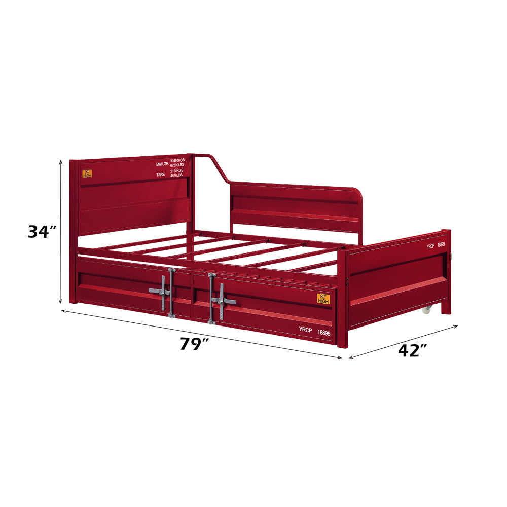 Cargo Red Twin Daybed & Trundle - Ornate Home