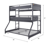 Cargo Twin/Twin/Full Triple Bunk Bed - Ornate Home
