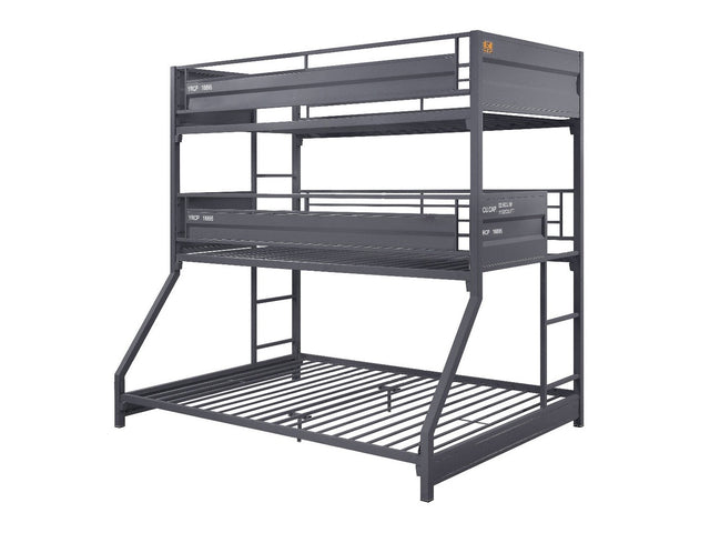 Cargo Twin/Twin/Full Triple Bunk Bed - Ornate Home
