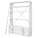 Cargo White Bookshelf & Ladder - Ornate Home