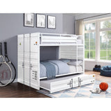 Cargo White Bunk Bed (Full/Full) - Ornate Home