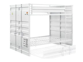 Cargo White Bunk Bed (Full/Full) - Ornate Home
