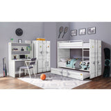 Cargo White Bunk Bed (Twin/Twin) - Ornate Home