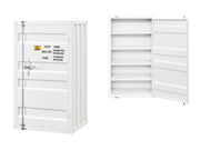 Cargo White Chest (Single Door) - Ornate Home