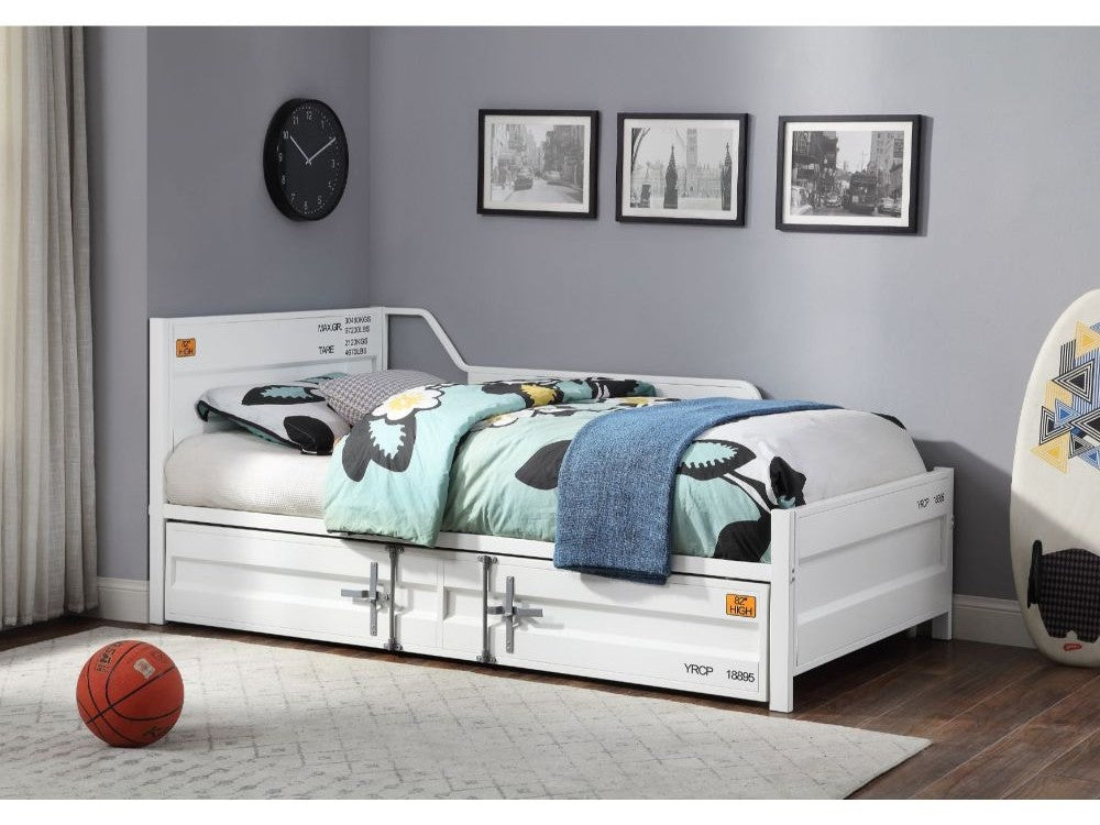 Cargo White Daybed & Trundle (Twin Size) - Ornate Home