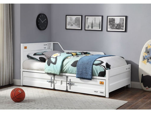 Cargo White Daybed & Trundle (Twin Size) - Ornate Home