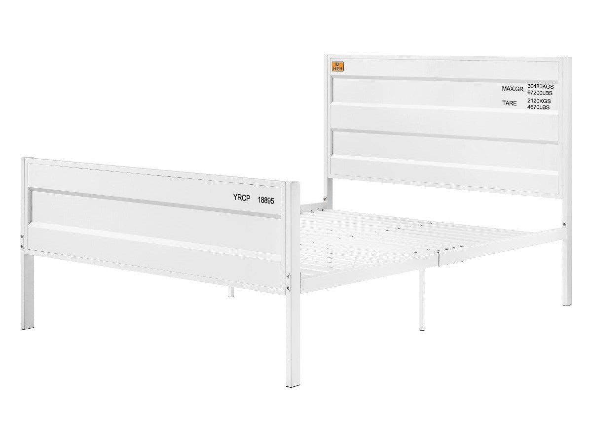 Cargo White Full Bed - Ornate Home