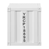 Cargo White Nightstand (USB) - Ornate Home