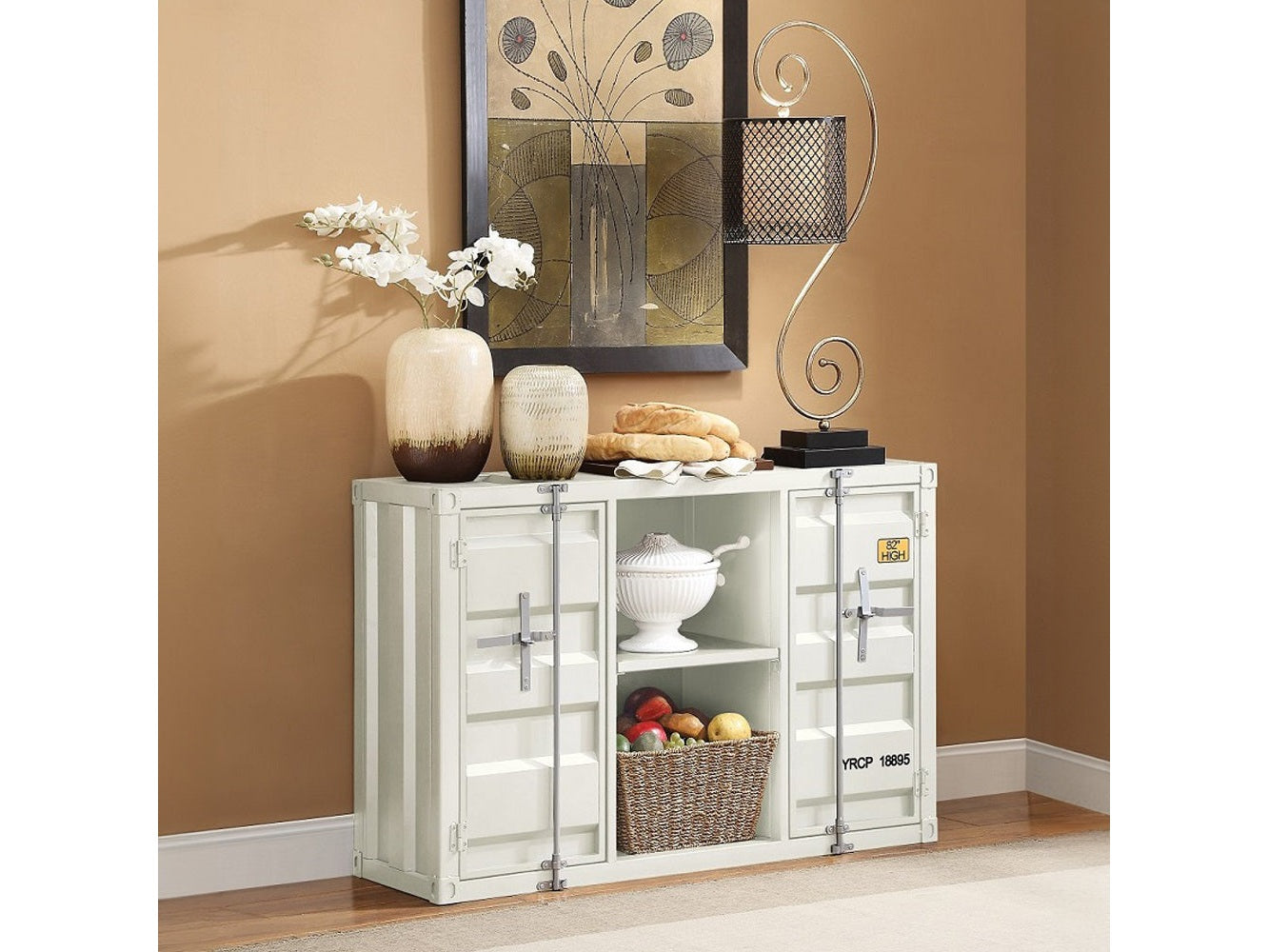 Cargo White Server - Ornate Home