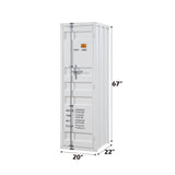 Cargo White Single Door Wardrobe - Ornate Home