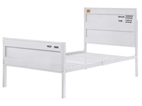 Cargo White Twin Bed - Ornate Home