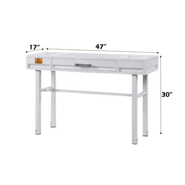 Cargo White Vanity Desk - Ornate Home