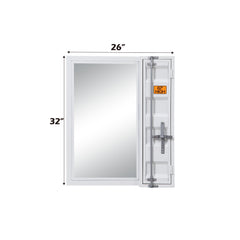Cargo White Vanity Mirror - Ornate Home