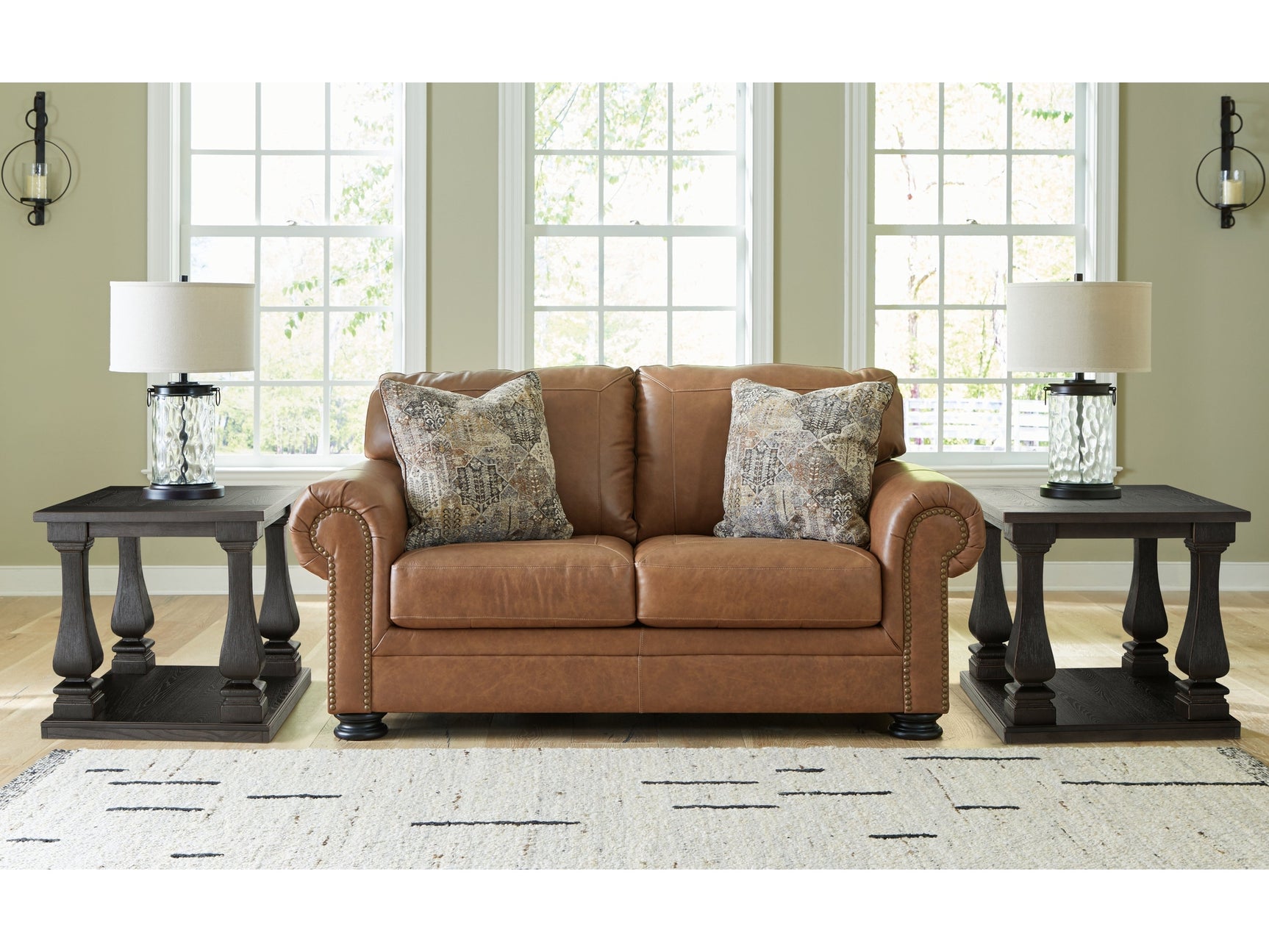 Carianna Caramel Loveseat - Ornate Home