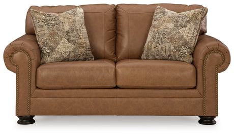 Carianna Caramel Loveseat - Ornate Home