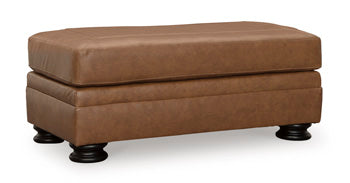 Carianna Caramel Ottoman (Online Special Price) - Ornate Home