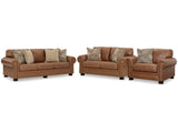 Carianna Caramel Sofa & Loveseat & Oversized Chair (Online Special Price) - Ornate Home