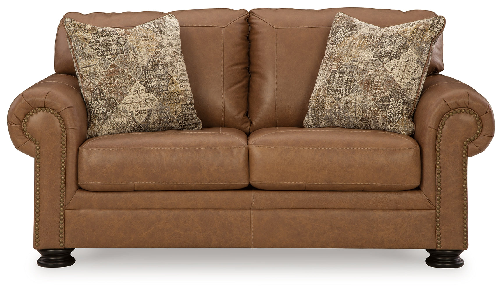 Carianna Caramel Sofa & Loveseat & Oversized Chair - Ornate Home