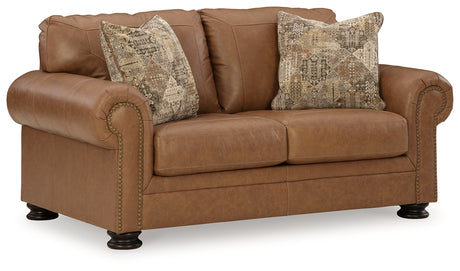 Carianna Caramel Sofa & Loveseat & Oversized Chair - Ornate Home