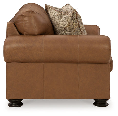 Carianna Caramel Sofa & Loveseat & Oversized Chair - Ornate Home
