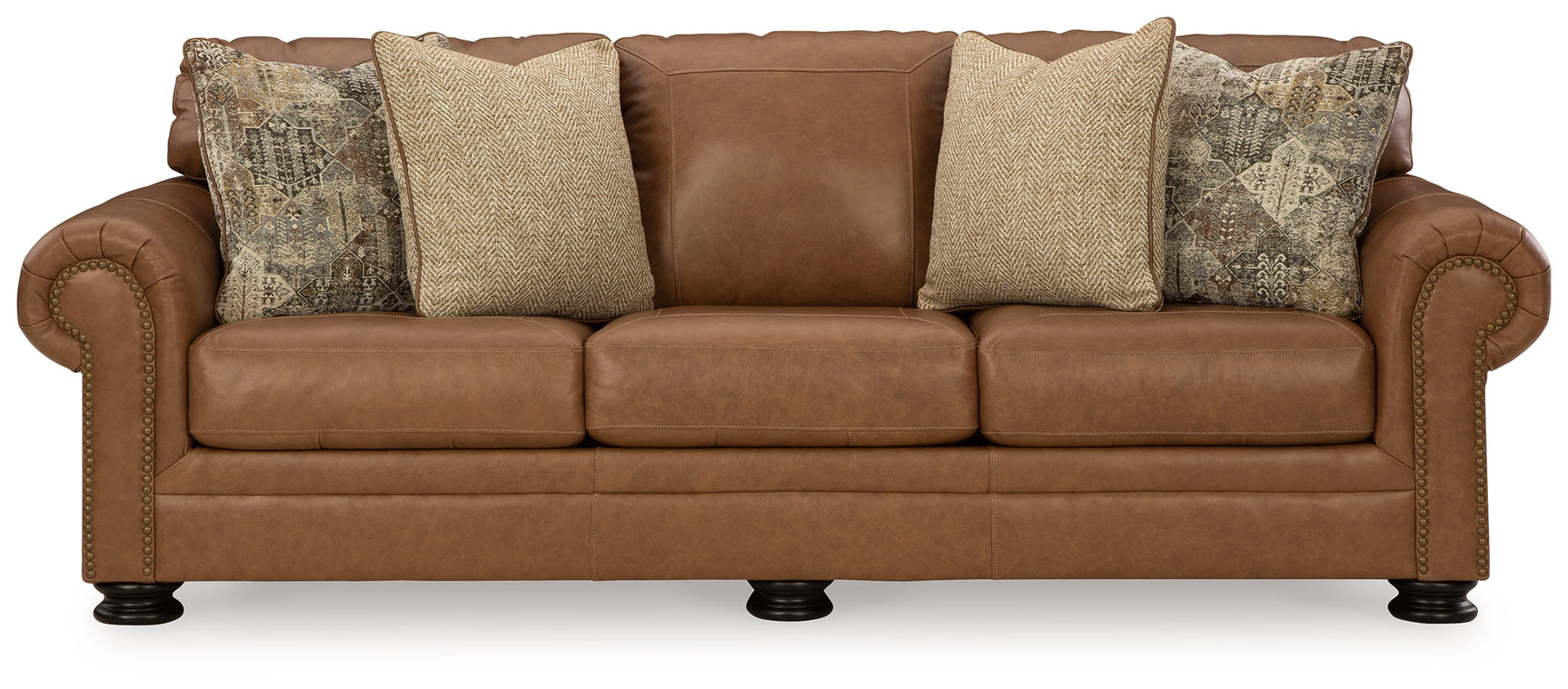 Carianna Caramel Sofa & Loveseat & Oversized Chair - Ornate Home