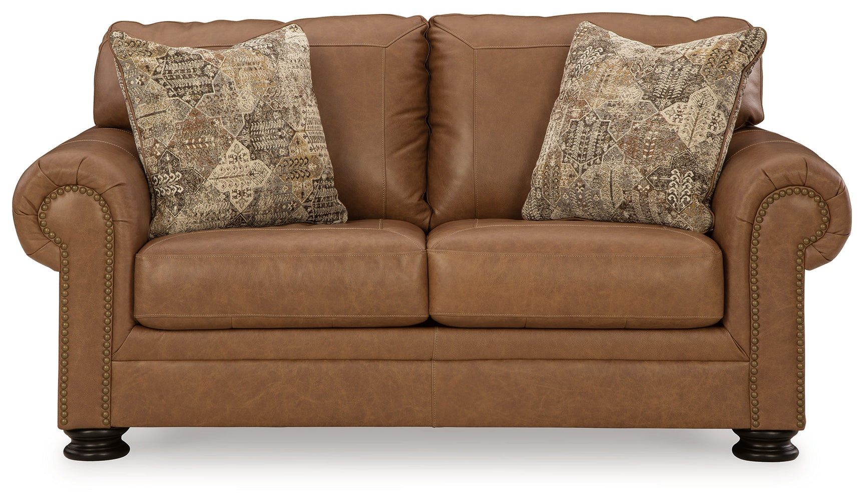 Carianna Caramel Sofa, Loveseat, Oversized Chair and Ottoman - Ornate Home