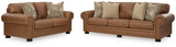 Carianna Caramel Sofa and Loveseat - Ornate Home