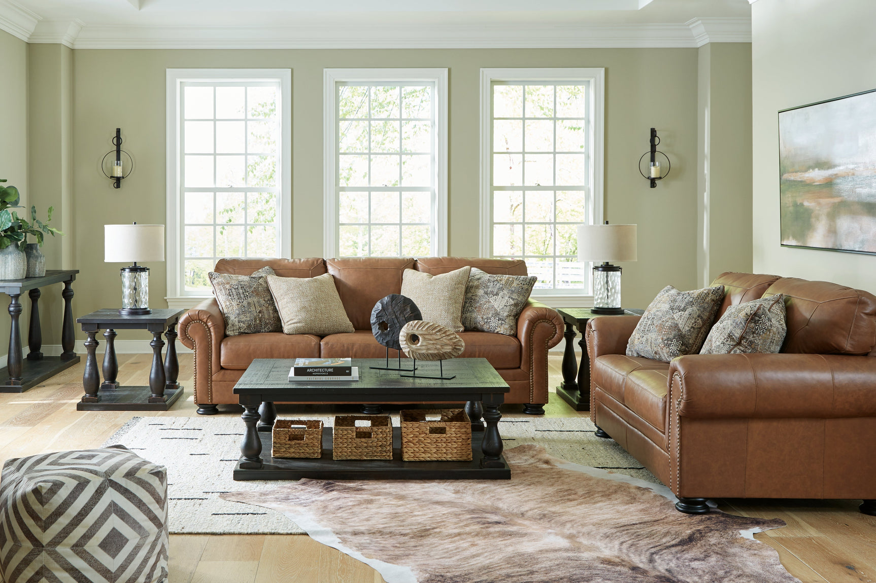 Carianna Caramel Sofa and Loveseat - Ornate Home