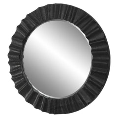 Caribou Dark Espresso Round Mirror - Ornate Home