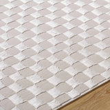 Carina Dark 3D Checkered Washable Area Rug - Ornate Home