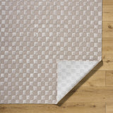 Carina Dark 3D Checkered Washable Area Rug - Ornate Home
