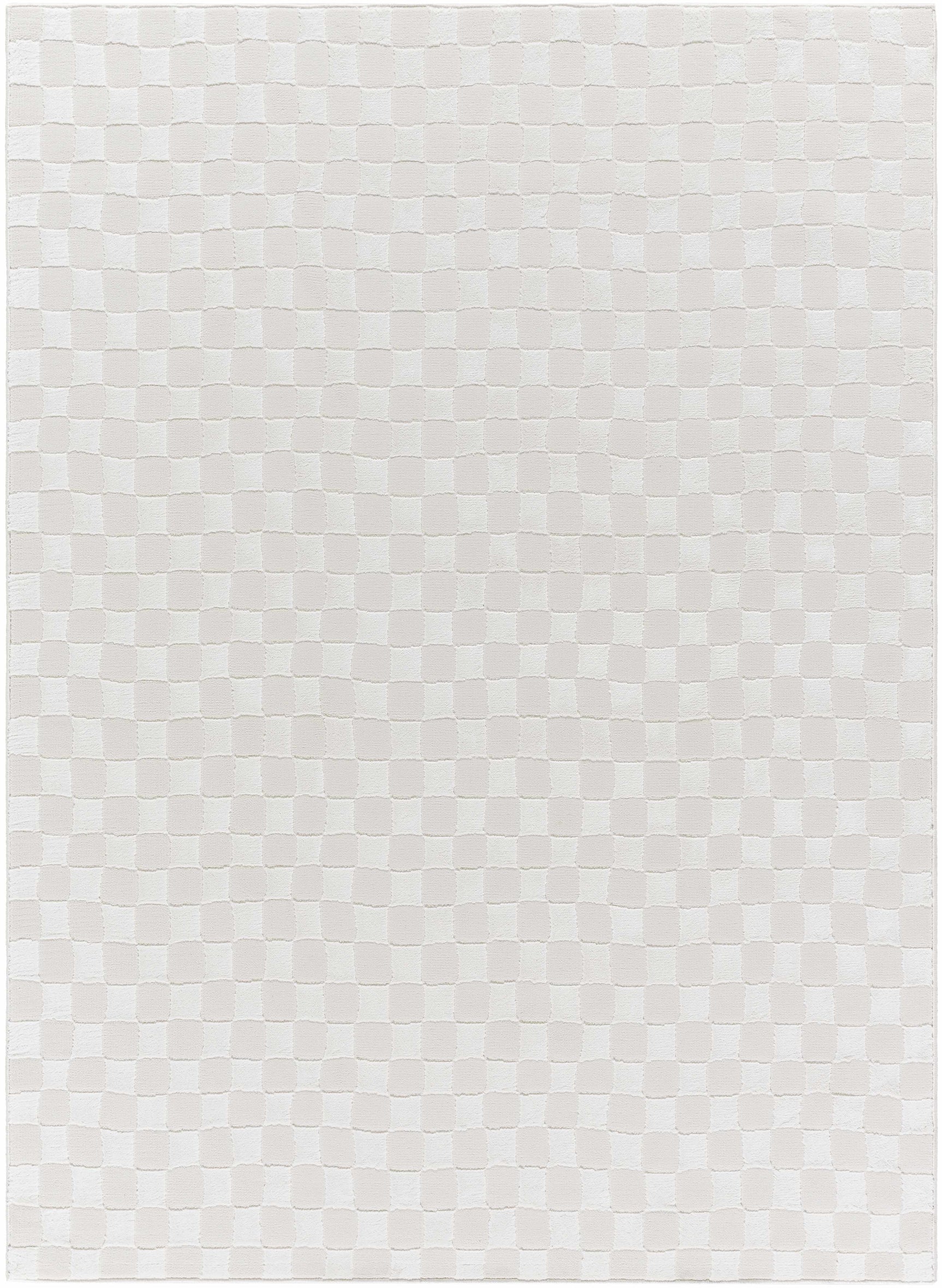 Carina Light 3D Checkered Washable Area Rug - Ornate Home