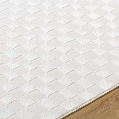 Carina Light 3D Checkered Washable Area Rug - Ornate Home